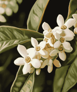 White Aloysia Blossoms Diamond Painting