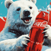 White Bear Coca Cola Diamond Painting