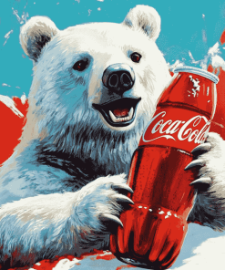 White Bear Coca Cola Diamond Painting