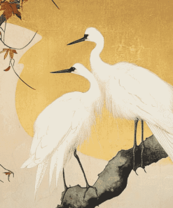 White Birds by Watanabe Shiko Diamond Painting