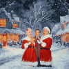 White Christmas Movie Scene Diamond Painting