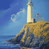 White Lighthouse Beacon Diamond Painting