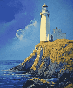 White Lighthouse Beacon Diamond Painting