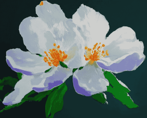 White Roses by Simon Bull Diamond Painting