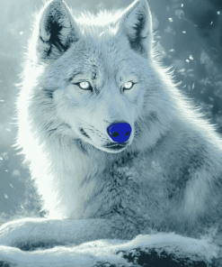 White Wolf Diamond Painting