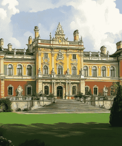 Wilanow Palace Scenic Diamond Painting