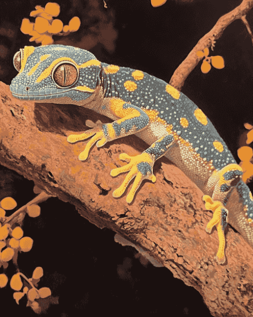 Wild Gecko Reptile Diamond Painting