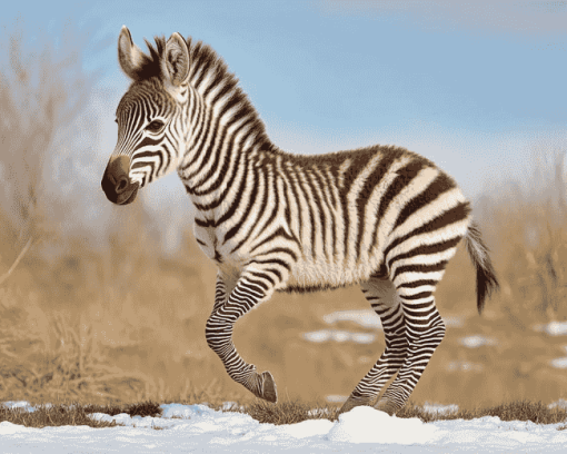 Wild Zebra Baby Diamond Painting