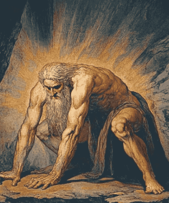 William Blake's Nebuchadnezzar Vintage Diamond Painting