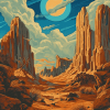 William Haskell Desert Fantasies Diamond Painting