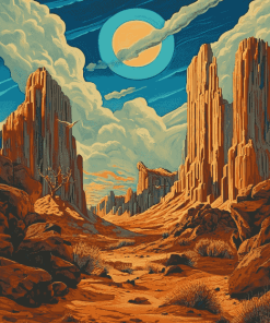 William Haskell Desert Fantasies Diamond Painting