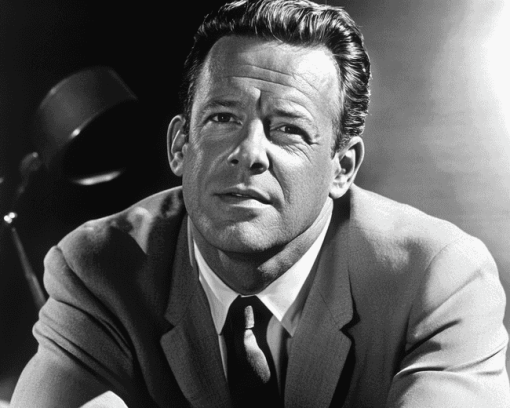 William Holden Black and White Diamond Painting