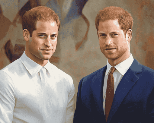 William and Harry Royal Diamond Painting