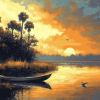 Willie Daniels Indian River Sunrise Diamond Painting