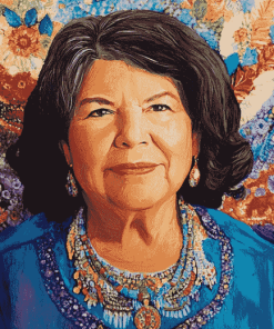 Wilma Mankiller Women Leaders Diamond Painting