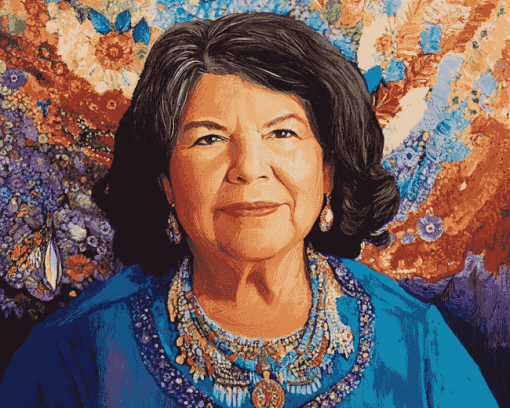 Wilma Mankiller Women Leaders Diamond Painting