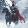 Winged Hussar Winter Scene Diamond Painting