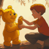 Winnie Bear Animation Diamond Painting