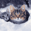 Winter Cat Diamond Painting