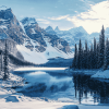 Winter Landscapes of Banff Diamond Painting