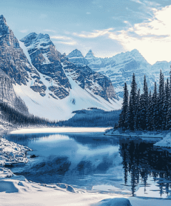 Winter Landscapes of Banff Diamond Painting