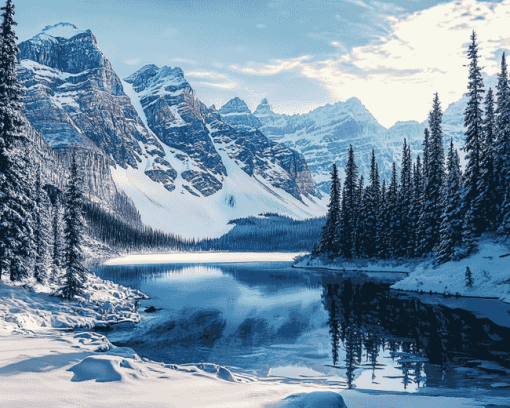 Winter Landscapes of Banff Diamond Painting