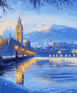 Winter Mountain Scenery London Diamond Painting