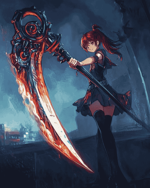 Witchs Weapon Bai Zhu Anime Diamond Painting