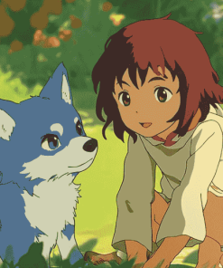 Wolf Children Anime Diamond Painting