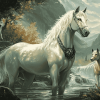 Wolves and Horses Fantasy Diamond Painting