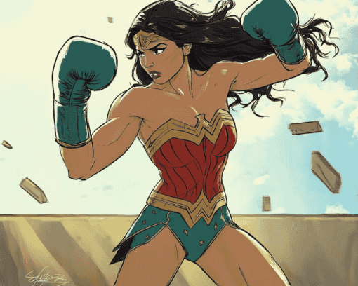 Wonder Woman Animation Diamond Painting