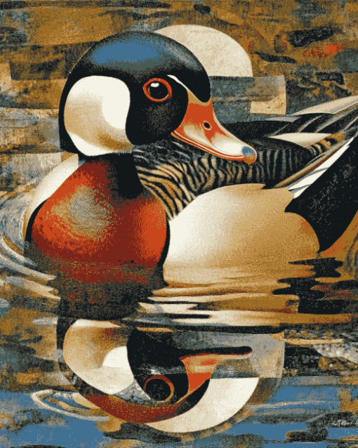 Wood Duck Wildlife Diamond Painting