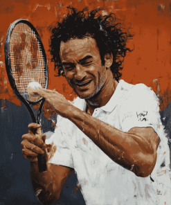 Yannick Noah Tennis Player Diamond Painting