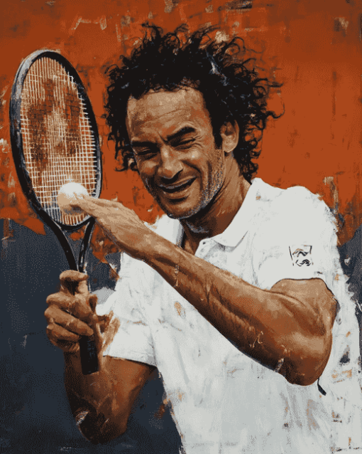 Yannick Noah Tennis Player Diamond Painting