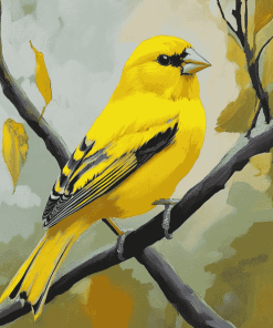 Yellow Finch Diamond Painting