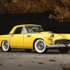 Yellow Ford Thunderbird Car Diamond Painting