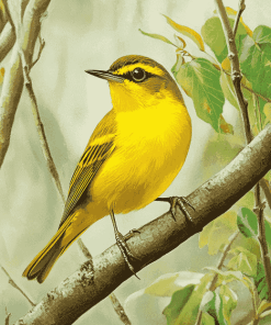 Yellow Kentucky Warbler Birds Diamond Painting