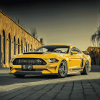 Yellow Mach 1 Mustang Car Diamond Painting