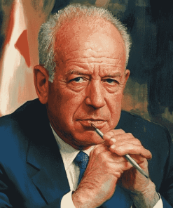 Yitzhak Rabin Politician Diamond Painting