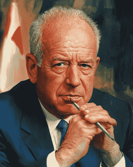 Yitzhak Rabin Politician Diamond Painting