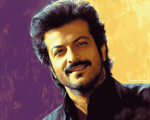 Young Anil Kapoor Celebrity Diamond Painting