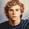 Young Evan Peters Celebrity Diamond Painting