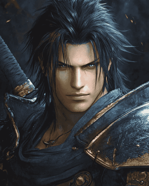 Zack Fair Final Fantasy Diamond Painting