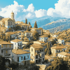 Zagoridiamond Greece Cityscape Diamond Painting