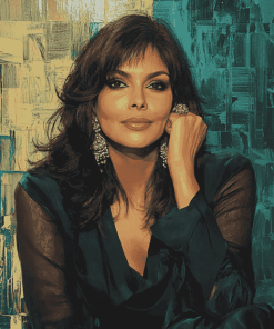 Zeenat Aman Celebrity Diamond Painting