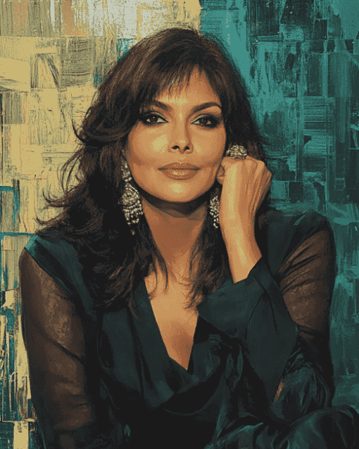 Zeenat Aman Celebrity Diamond Painting