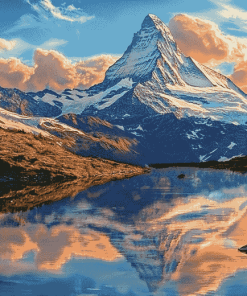 Zermatt Mountain View Diamond Painting