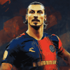 Zlatan Ibrahimović Football Icon Diamond Painting