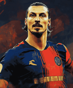 Zlatan Ibrahimović Football Icon Diamond Painting