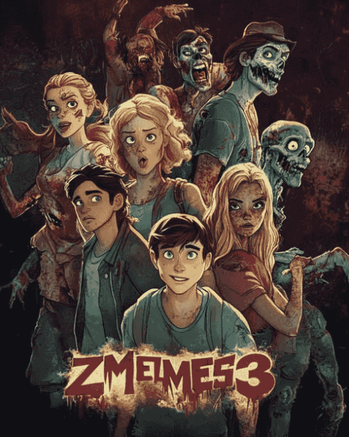 Zombies 3 Disney Movie Diamond Painting